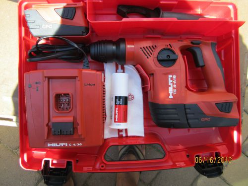 Hilti te4-a18 cpc cordless  hammer drill, new ,l@@k , loaded bits , very nice for sale