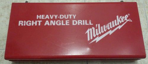 Milwaukee 1/2&#034; Electric Heavy Duty Right Angle Drill w/ Case 1107-1  USA
