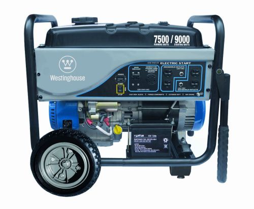 Westinghouse wh7500e portable generator, 7500 running watts/9000 starting watts for sale