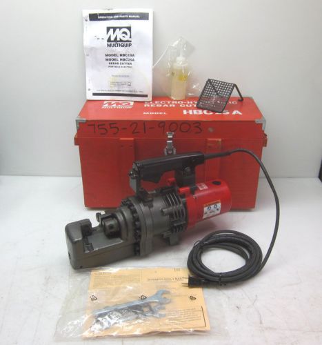 New multiquip hbc25a electro-hydraulic rebar cutter 1&#034; #8 115v 1-ph hand-held for sale