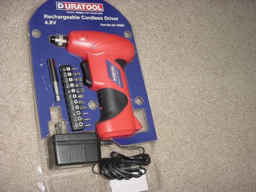 Compact rechargeable cordless screwdriver - 4.8v - ni-cad battery for sale