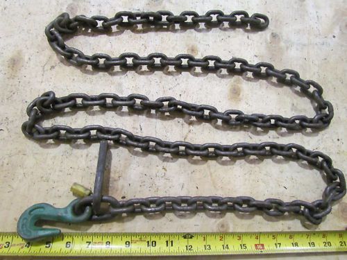 8&#039; 9/32&#034; grade 80 chain grab hook 1 end 3500 wll for sale