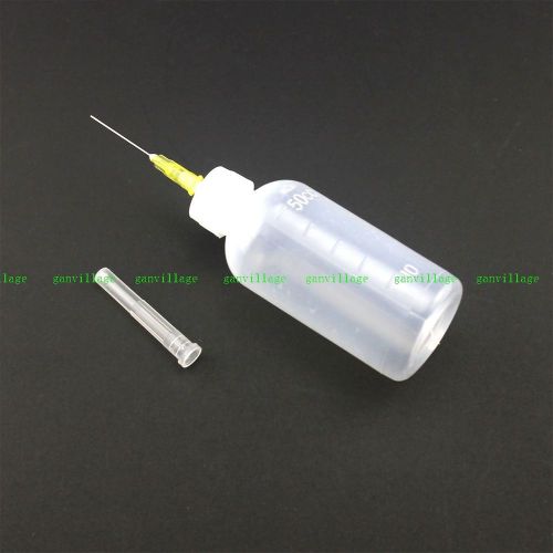 50ml needle tip soldering liquid flux oil dispenser bottle diy handwork tool new for sale