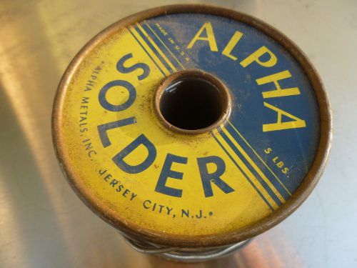 Vintage Alpha Solder 5 pound Roll 60/40 Alloy
