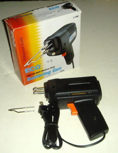 Ecg j-100 professional 140 / 100 watt medium duty soldering gun with light for sale