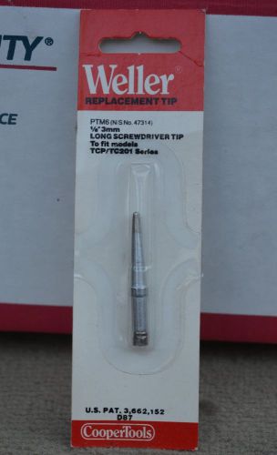 Weller Soldering Iron TIP - 1/8 in. 3mm Long Screwdriver P/N PTM6 for TCP/TC201