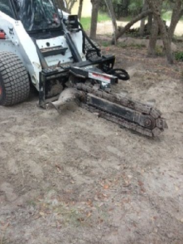 Trencher attachment (lt313) for skidsteer bobcat, caterpillar, case for sale