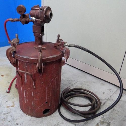 Nice! binks air pneumatic paint mixing pressure pot 10 gallon capacity type qs for sale