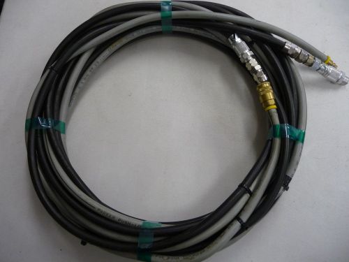 Binks &amp; parker air - fluid 1/4&#034; hose set  &#034; 35 feet &#034; with fittings excellent for sale