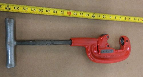 Ridgid 2a heavy duty pipe cutter 1 to 2 tool for sale