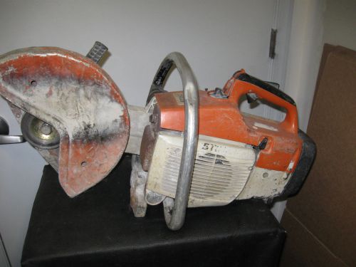 STIHL TS400 CONCRETE SAW GAS POWERED DAMAGED FOR PARTS OR REPAIR ONLY