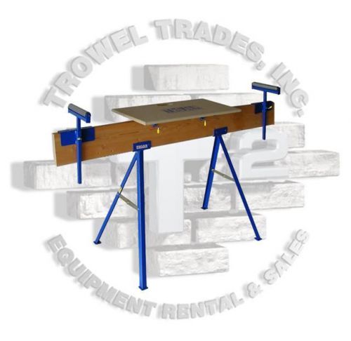 Trojan TWC27 Trojan 27&#034; Tall Workcenter Sawhorse Work Table With Rollers Miter