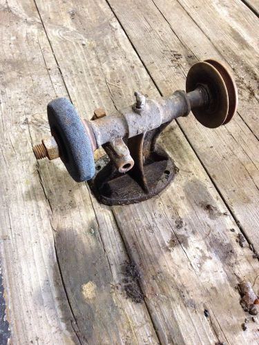 Hit miss setup engine grinding wheel cast iron belt pulley wico ek and gas small for sale