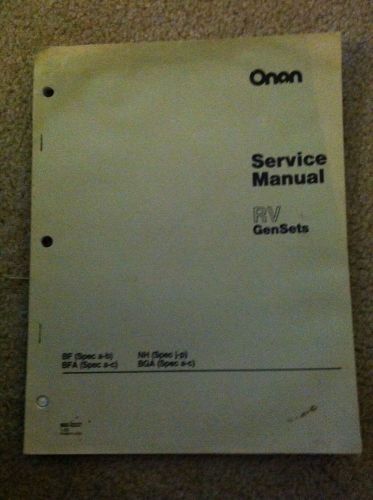 Onan RV Service Manual