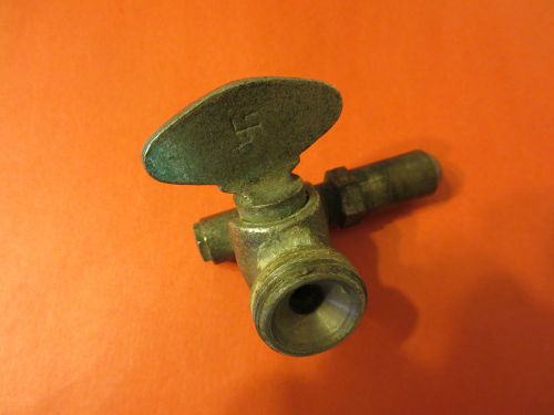 ANTIQUE SOLID BRASS (STEAMPUNK ART) GAS?OIL? VALVE PAT. DATE 2/19/24