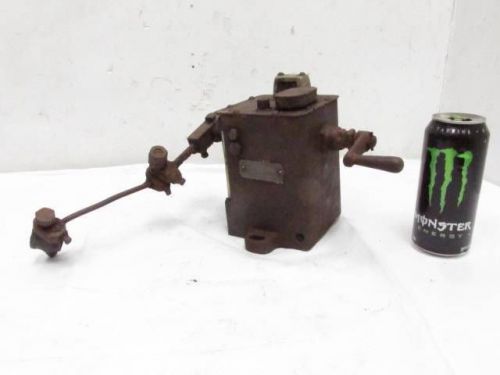 Antique Manzel Force Feed Model XN Oiler Lubricator Steam Hit &amp; Miss Gas Engine
