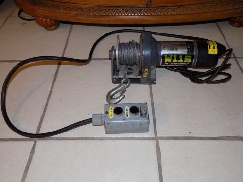 Superwinch 1401 w115 electric winch assembly 1000 lb 115v-ac (cr 2493) working! for sale