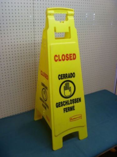 Rubbermaid Closed sign (wet floor) - MUST SELL! SEND ANY ANY OFFER!