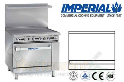 Imperial commercial restaurant range 36&#034; griddle 1 oven nat gas model ir-g36-c for sale