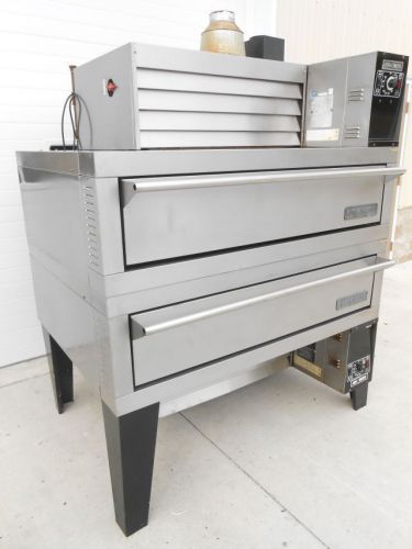 Garland g56pb gas double stack air deck pizza oven for sale