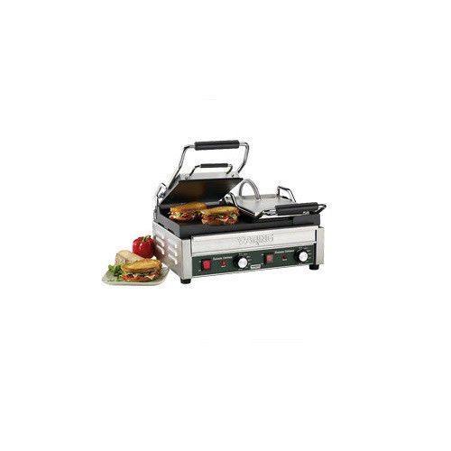 Waring Dual Panini Grill - Flat Iron - Sandwich Maker- Restaurant Concession