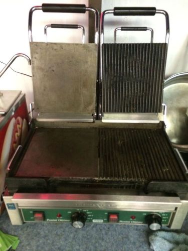 Waring commercial wdg300 dual panini grill,240v for sale