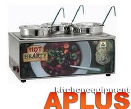 Winco soup merchandiser &#034;hot &amp; hearty&#034; with acc. model: esm-34hnb for sale