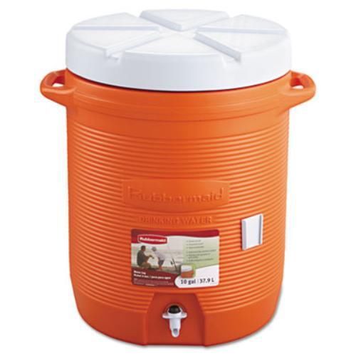 Rubbermaid 1610ORG Insulated Beverage Container, 16&#034; Dia. X 20 1/2h, Orange