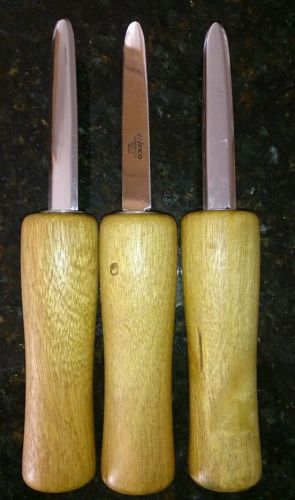 3 Oyster Knives,  Stiff Blade