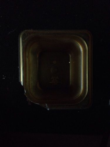 Cambro 1/6x6&#034; Amber Pan