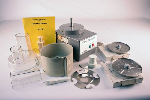 ROBOT COUPE R100 - COMMERCIAL FOOD PROCESSOR W/ EXTRAS AND MANUAL ~ L@@K!!