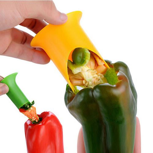 Pepper tomato coring tools creative kitchen helper pepper corer for sale