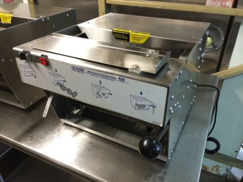 Oliver 709 stainless steel c/t 1&#039;&#039; bread slicer(serial #162995) (watch vid) for sale