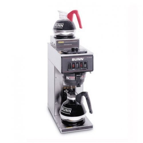 BUNN 13300.0002 Stainless Steel Pourover Coffee Brewer with 1 Lower and 1 Upper
