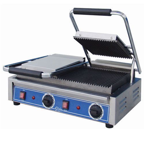 Globe GPGDUE10 Bistro Panini Grill, Electric, Two Sided Grill,  20&#034; Continuous G
