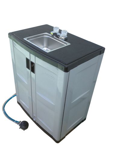 Self contained portable handwash sink with warm water for sale