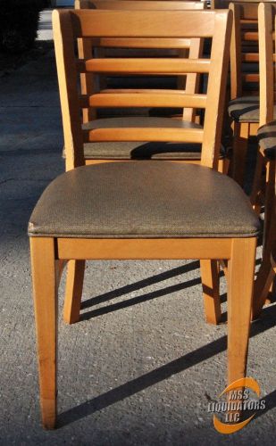 Restaurant Chairs - Ladder Back, Maple; Lots of 4