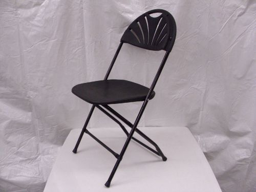 560 chairs black plastic steel fan back commercial folding chair free shipping for sale
