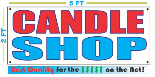 CANDLE SHOP BANNER Sign NEW Larger Size Best Quality for the $$$