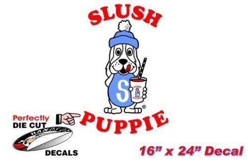 Slush puppie 16&#039;&#039;x24&#039;&#039; decal for convenience store or concession food stand for sale