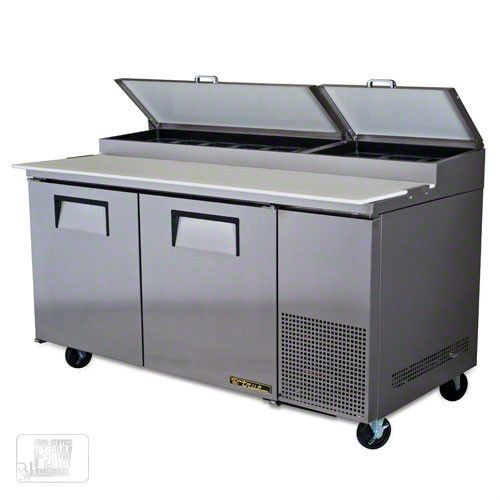 True pizza prep table, tpp-67, commercial, kitchen, new, cold, refrigerated for sale