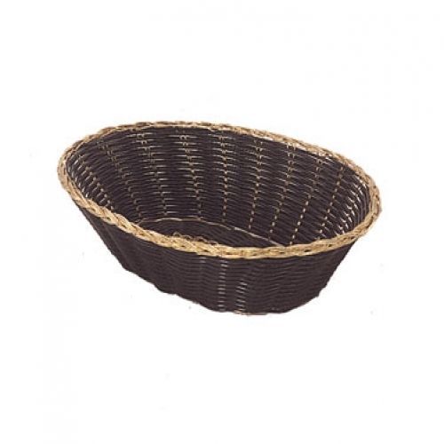 BBV-97 Black and Gold Oval Bread Basket