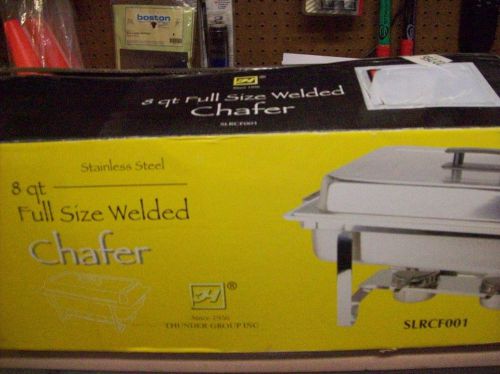 8QT. FULL SIZE STAINLESS STEEL WELDED CHAFER
