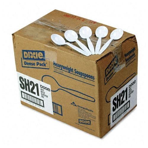 Dixie Spoon - 1 Piece[s] - 1000/carton - Plastic - White (sh217)