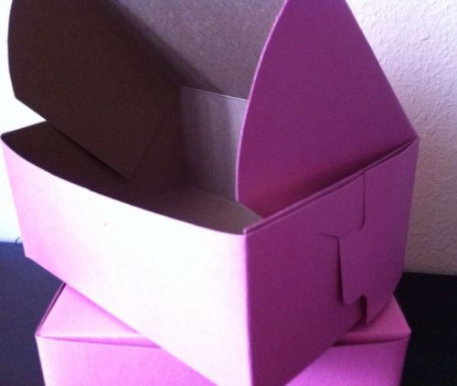 20 Bakery Pink Box 7 x 5 x 3  Made in USA