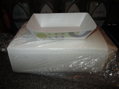 5 lb. Paper Food Tray Food Boat - Package of 250