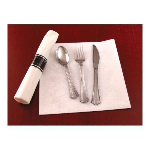600 Pieces Reflections Like Silver Plastic Silverware, Cutlery Combo for 150 New