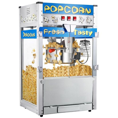 Popcorn Maker Popper Machine with 12-Ounce Pop Corn Kettle Stirrer Pot Heater