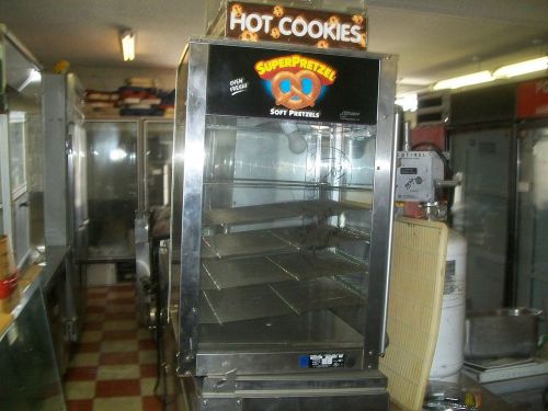 PRETZEL /CHORRO ETC WARMER /MERCHANDISER, 115V, RACK, NICE , 950 ITEMS ON E BAY