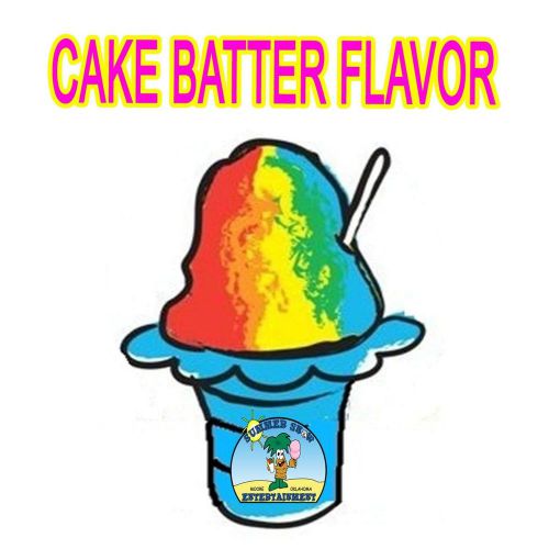 CAKE BATTER SYRUP MIX SNOW CONE/ SHAVED ICE Flavor GALLON CONCENTRATE #1